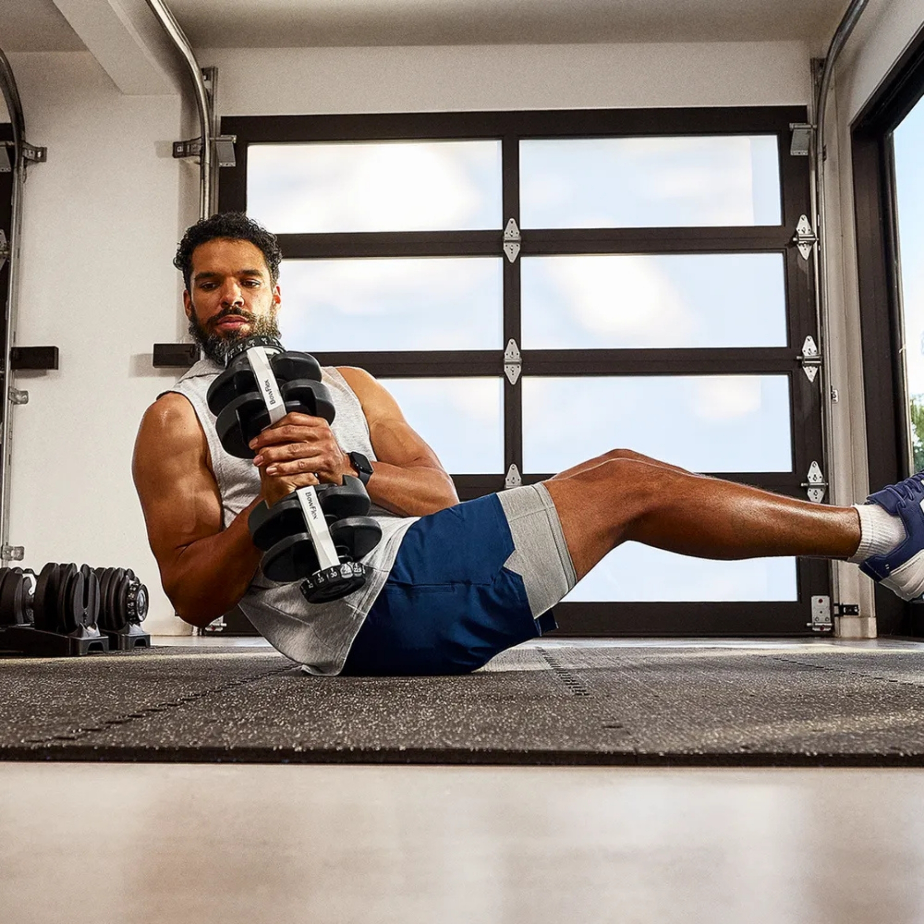 Nastavitelné jednoruční činky BowFlex DB52-21 - cviky